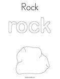Rock Coloring Page Twisty Noodle