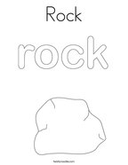 the rock coloring page