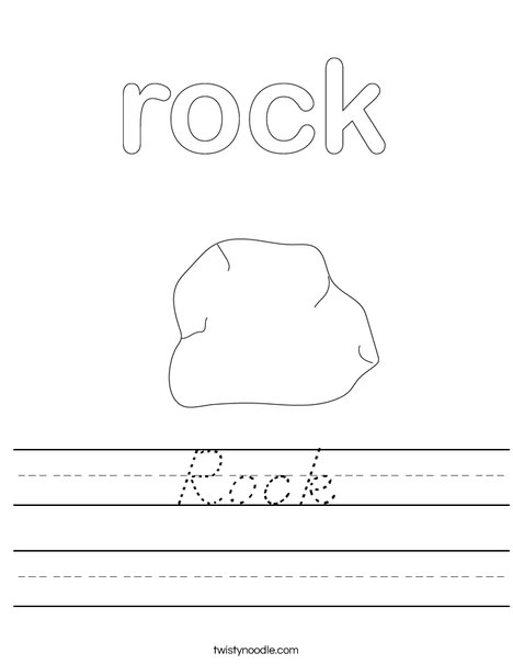 Rock Worksheet