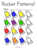 Rocket Patterns Coloring Page