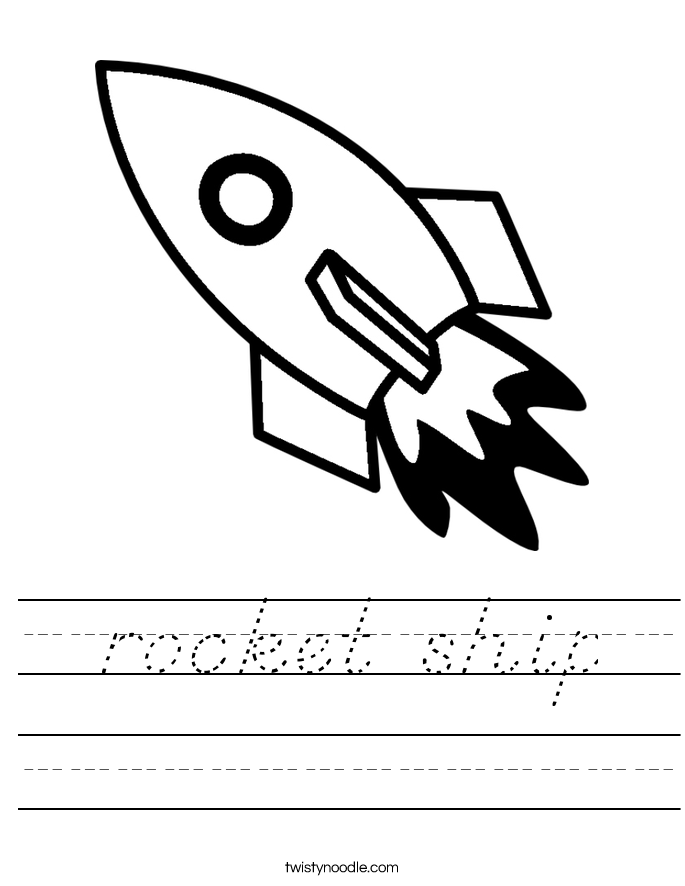 rocket ship Worksheet