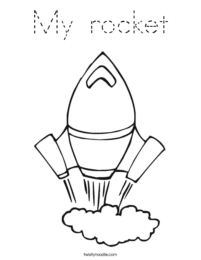 My rocket Coloring Page