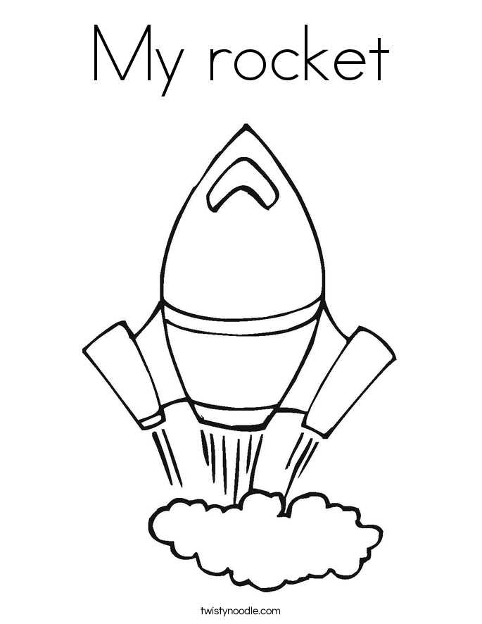 My rocket Coloring Page