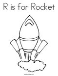 R is for RocketColoring Page