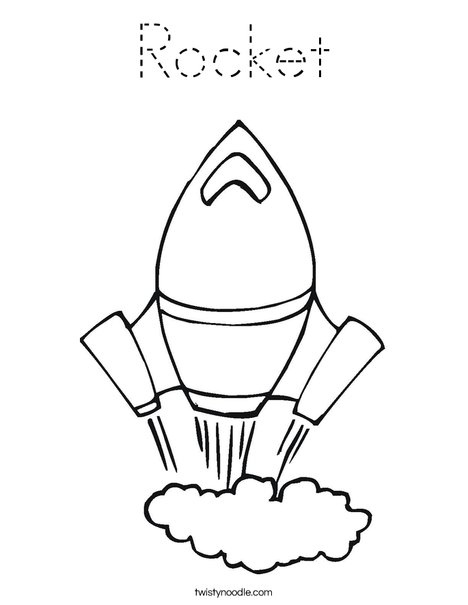 Rocket Coloring Page