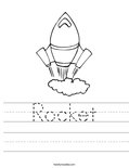 Rocket Worksheet - Twisty Noodle