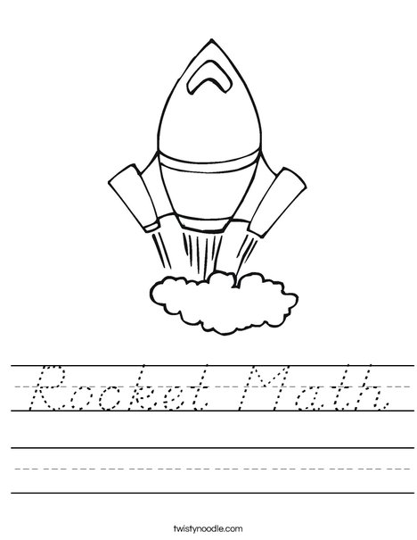 Rocket Worksheet