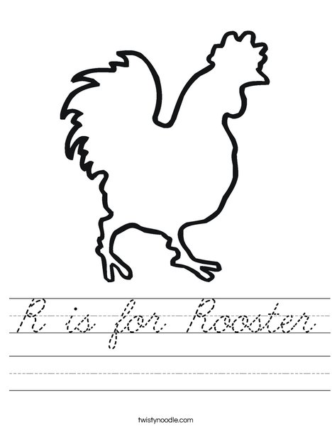 Blank Rooster Worksheet