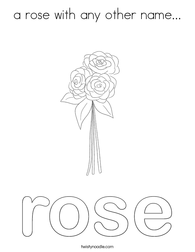 a rose with any other name... Coloring Page