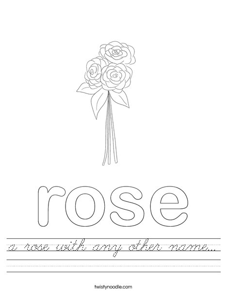 Rose Worksheet