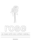 a rose with any other name... Worksheet