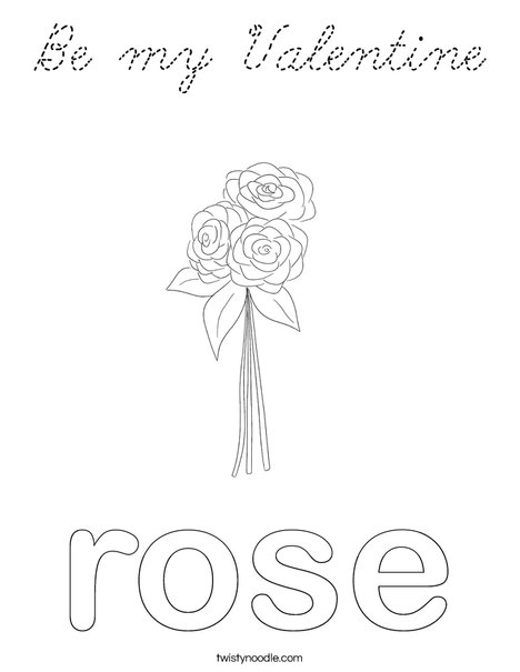 Rose Coloring Page