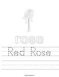 Red Rose Worksheet