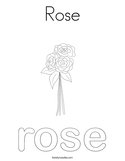 Rose Coloring Page