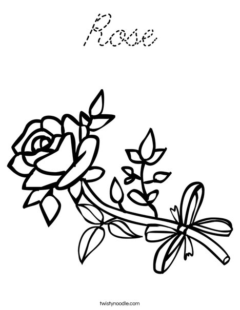 Rose1 Coloring Page
