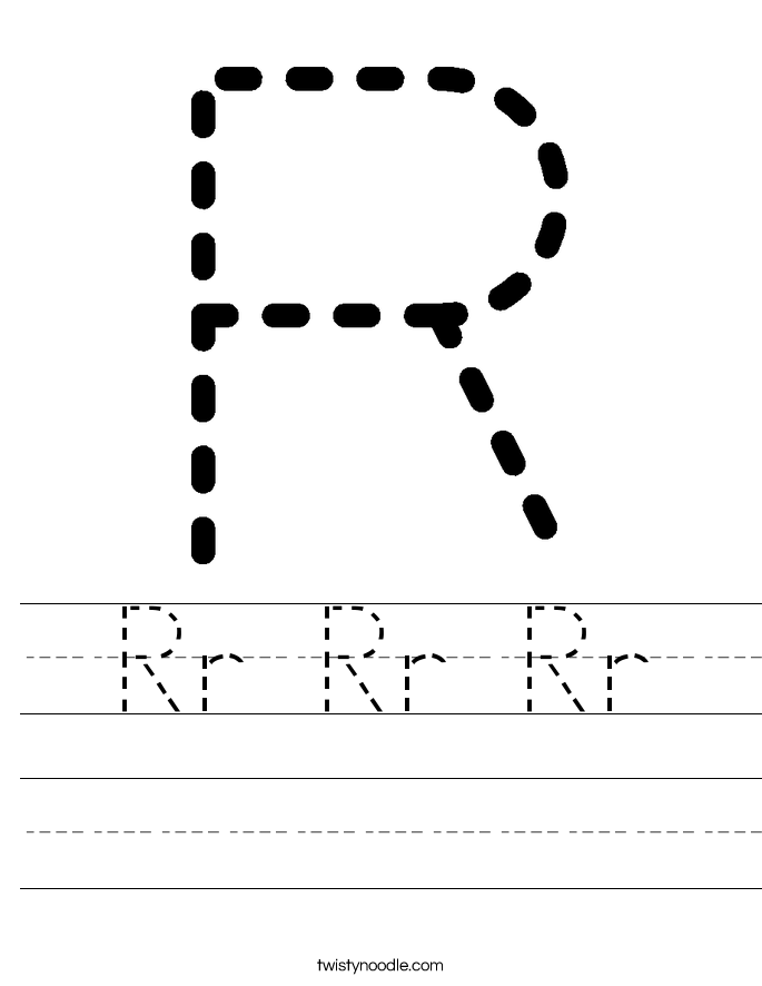 Rr Rr Rr Worksheet