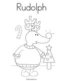 Rudolph Coloring Page