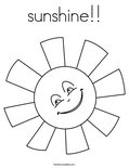 sunshine!!Coloring Page