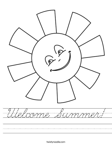 S is for Sun Worksheet