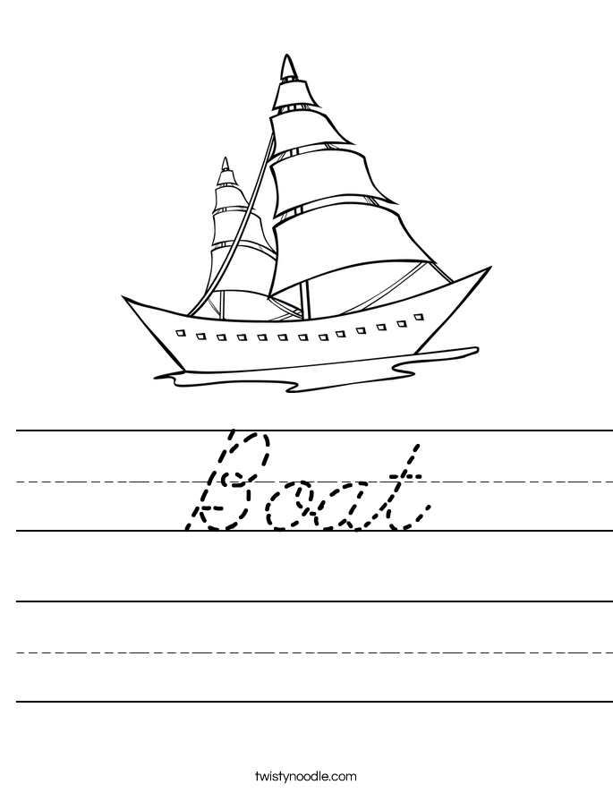 Boat Worksheet
