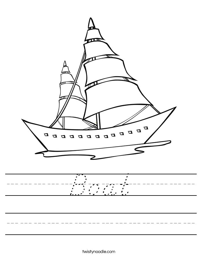 Boat Worksheet