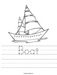 Boat Worksheet
