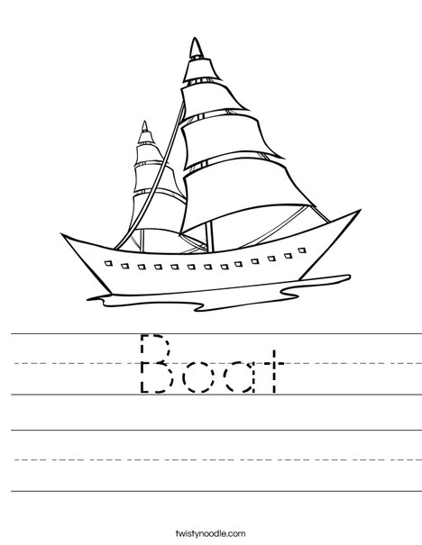Sailboat Worksheet