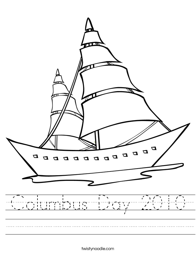 Columbus Day 2010 Worksheet