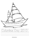 Columbus Day 2010 Worksheet