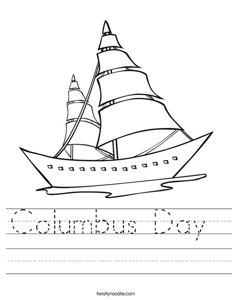 Columbus day math worksheets