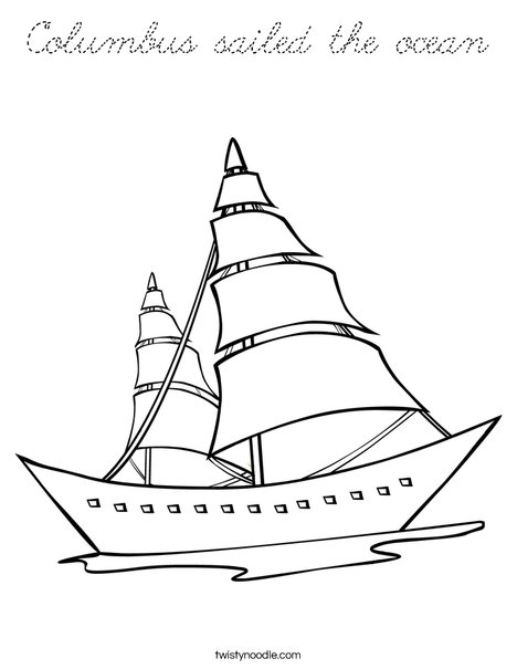 Sailboat Coloring Page