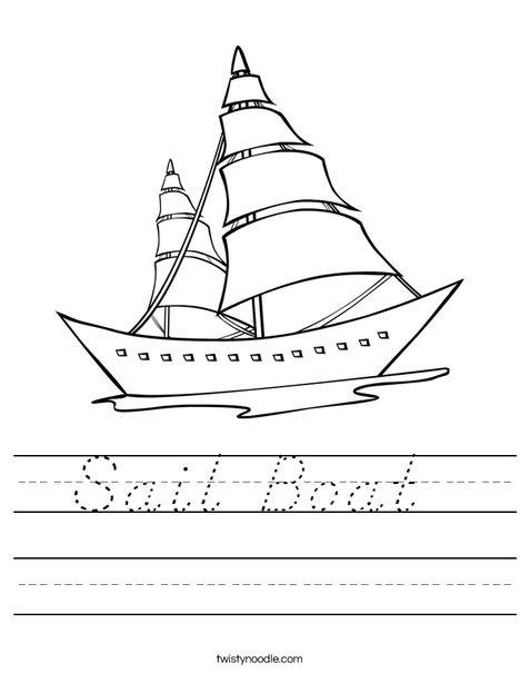 Sailboat Worksheet