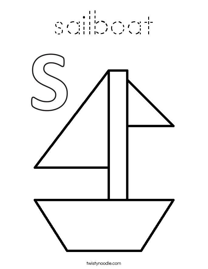 sailboat Coloring Page