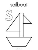 sailboat Coloring Page