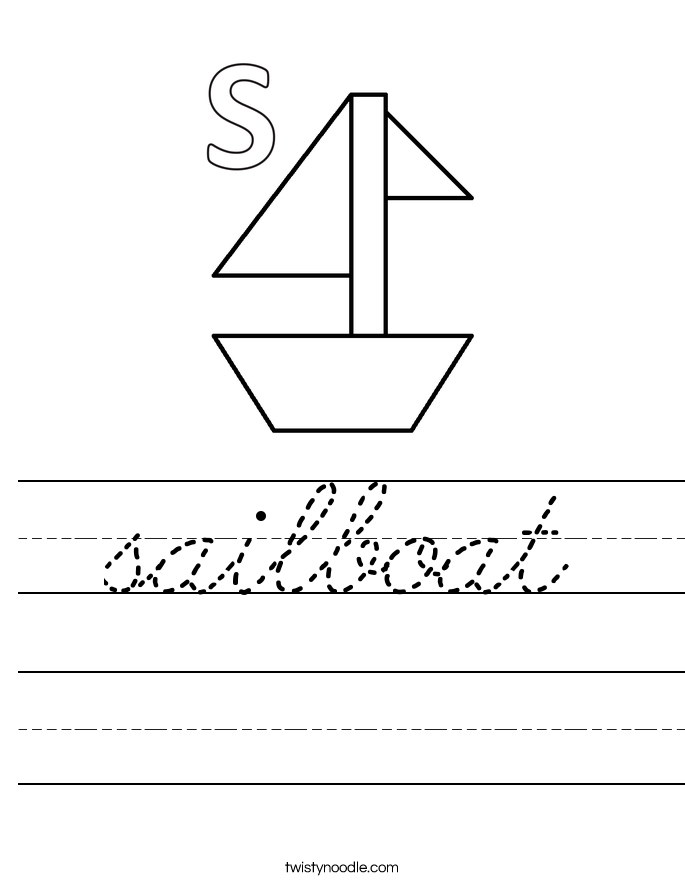 sailboat Worksheet