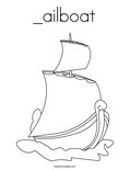 _ailboatColoring Page
