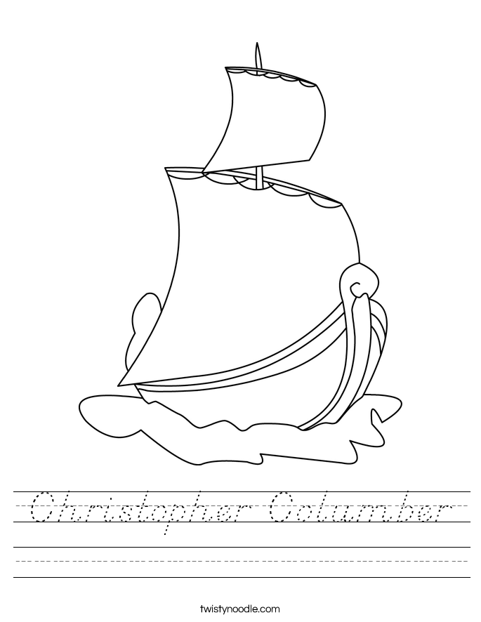 Christopher Columber Worksheet