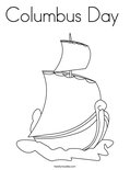 Columbus Day  Coloring Page