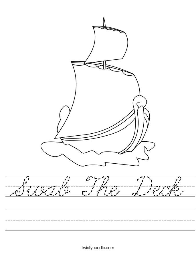 Swab The Deck Worksheet