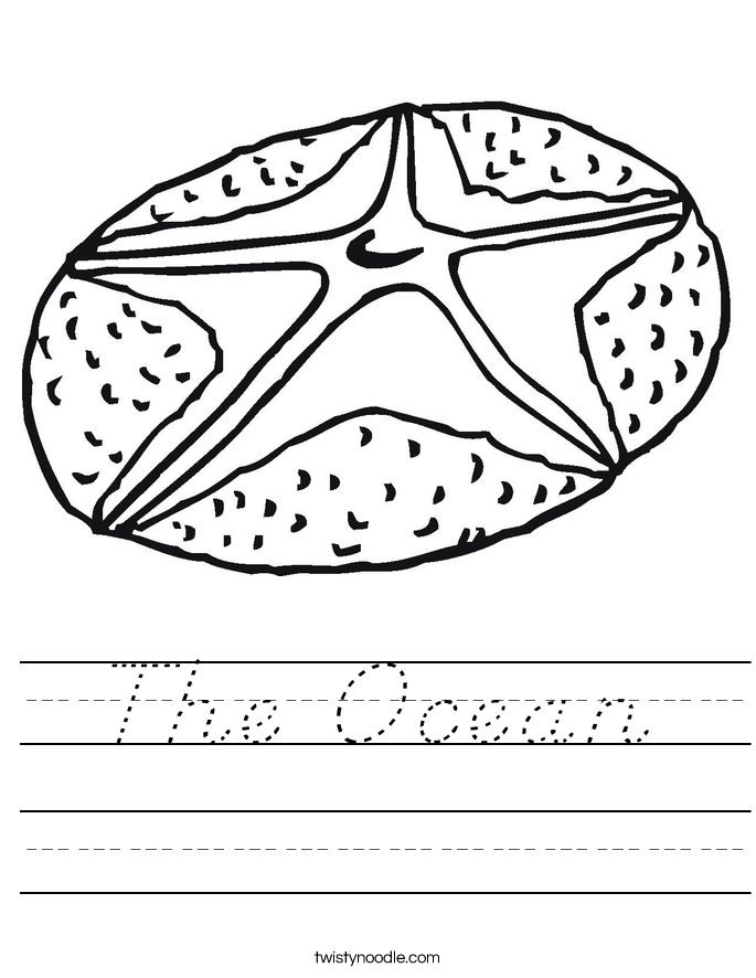The Ocean Worksheet