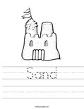 Sand Coloring Page - Twisty Noodle