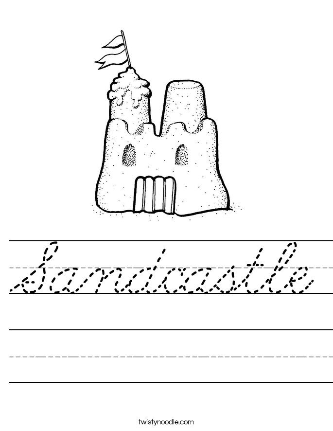 Sandcastle Worksheet