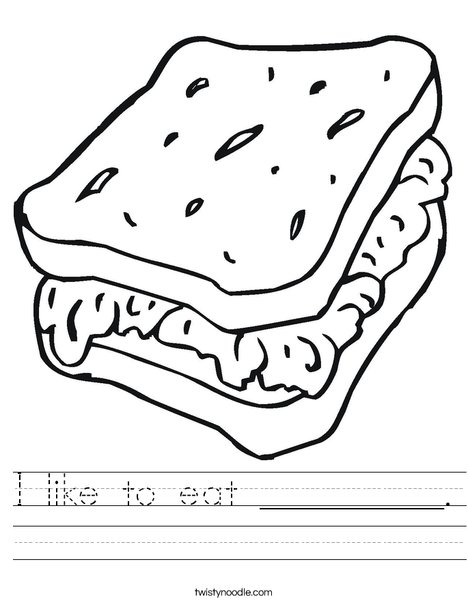 Sandwich Worksheet