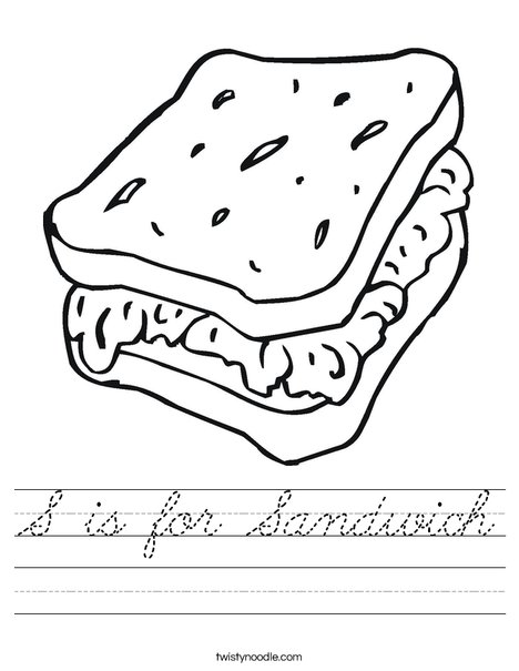 Sandwich Worksheet