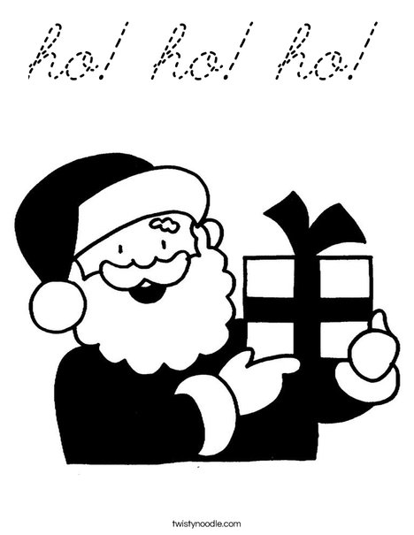 Santa 2 Coloring Page