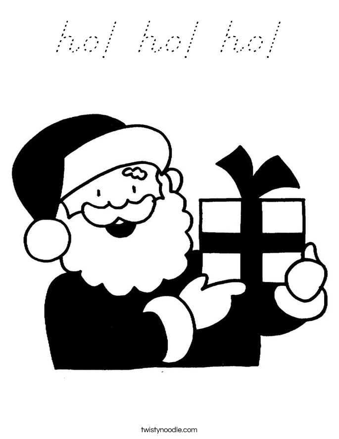ho! ho! ho! Coloring Page