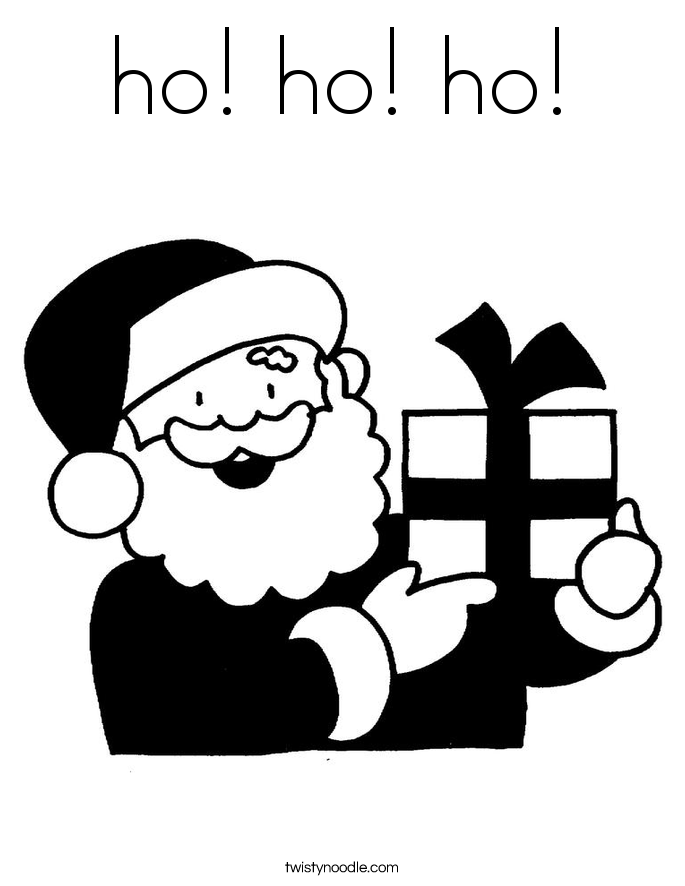 ho! ho! ho! Coloring Page