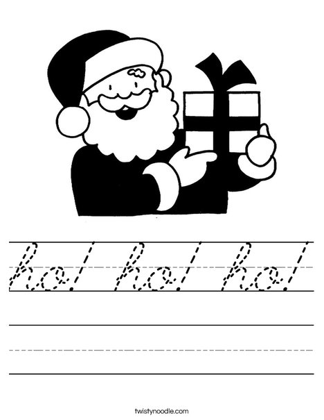 Santa 2 Worksheet
