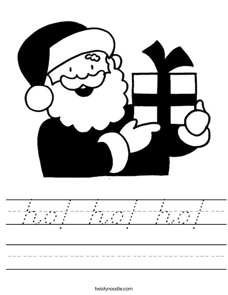 Santa 2 Worksheet
