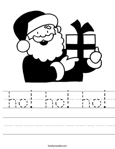 Santa 2 Worksheet